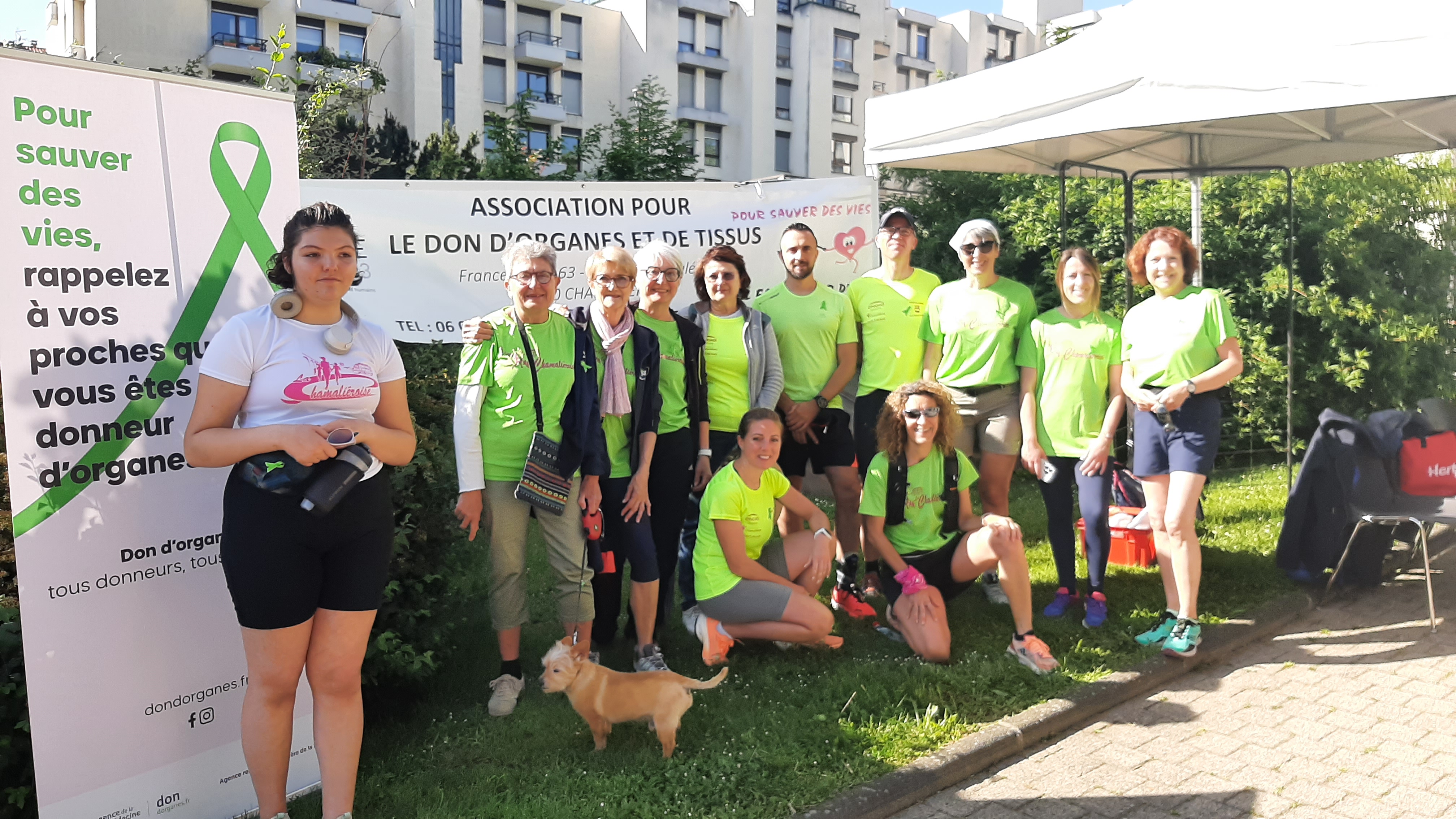 A Chamalières on court pour le cancer du sein et on soutien le don d'Organes. 