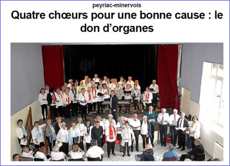 Une Chorale pour le don d'organes